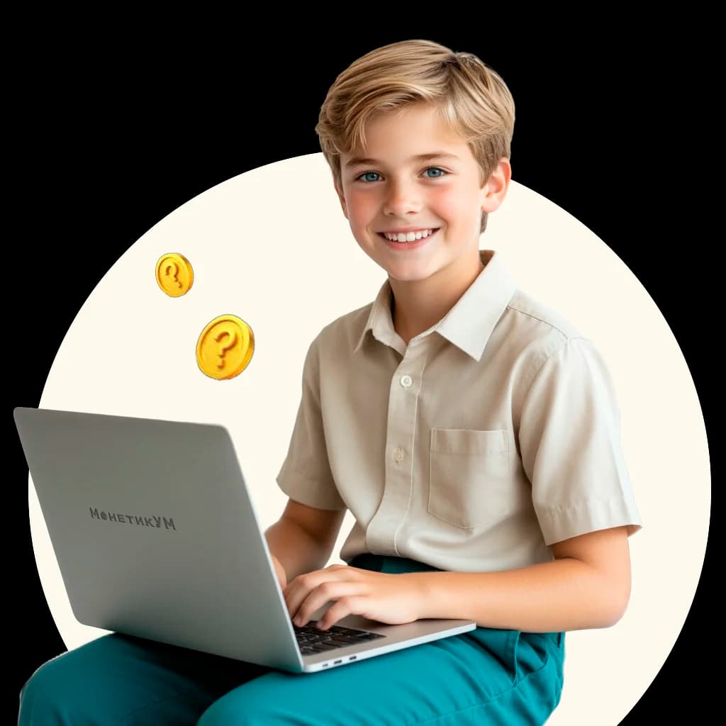 мальчик с ноутбуком